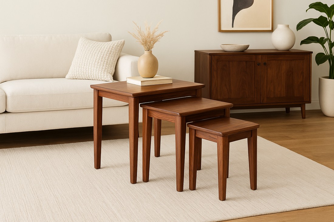 Nesting Tables Solid Wood – Handcrafted Beauty for Your Home