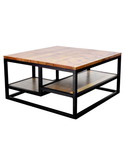 Artisan Square Center Table - Naturally Seasoned Wood