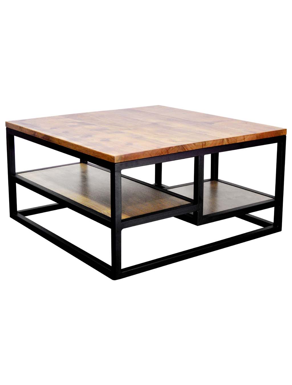 Artisan Square Center Table - Naturally Seasoned Wood