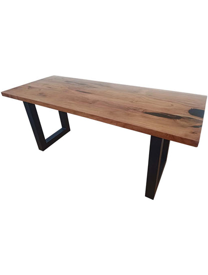 Naturally Seasoned Wood  Dining Table Rectangle Shape