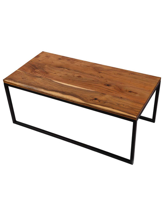 Durable Rectangle Wooden Coffee Table for Homes & Offices