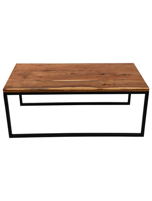 Durable Rectangle Wooden Coffee Table for Homes & Offices