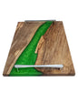 Epoxy Resin Solid Wood Serving Tray Handmade Acacia Wood for Home & Café