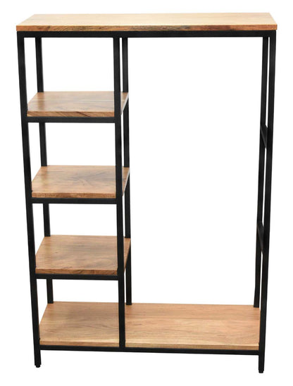 Metal Shelf with Acacia Wood – Multifunctional Storage Solution