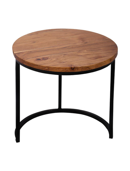 Buy Nesting Tables Set of 3 Round | Acacia Wood & Metal – Pakistan