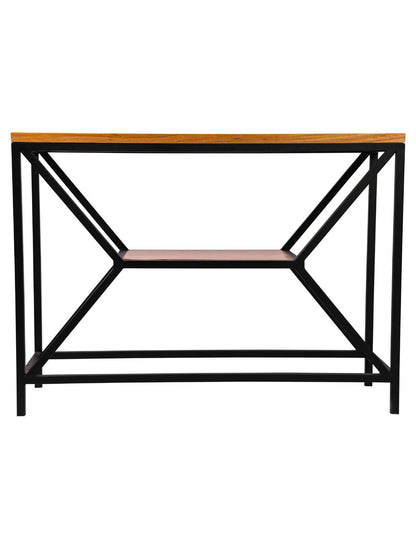 Handmade Solid Wood Console Table With Center Step